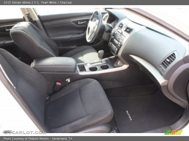 Pearl White / Charcoal 2015 Nissan Altima 2.5 S
