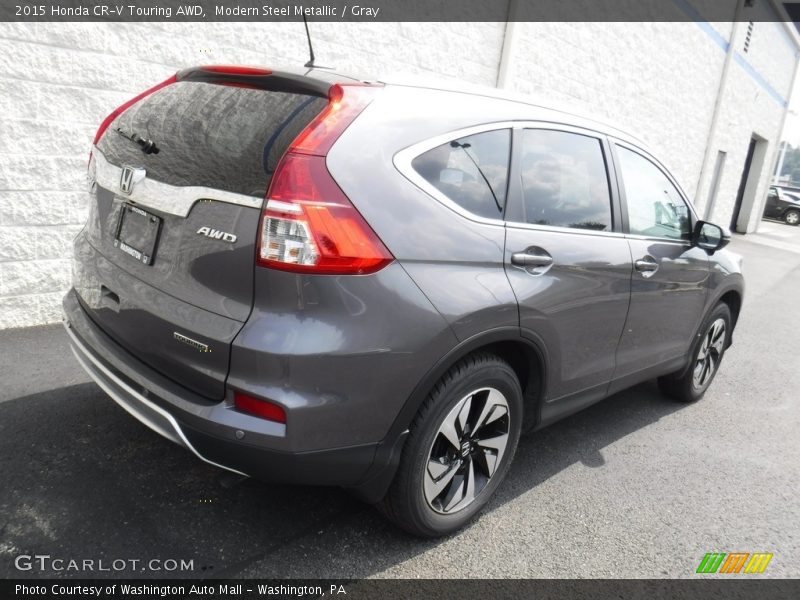 Modern Steel Metallic / Gray 2015 Honda CR-V Touring AWD