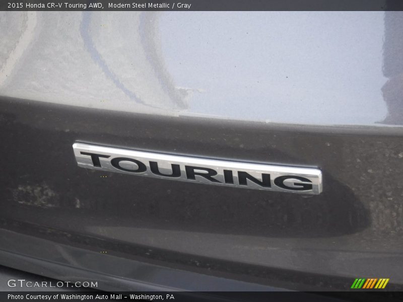 Modern Steel Metallic / Gray 2015 Honda CR-V Touring AWD