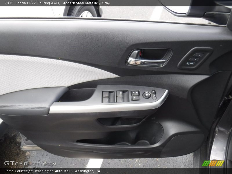 Modern Steel Metallic / Gray 2015 Honda CR-V Touring AWD