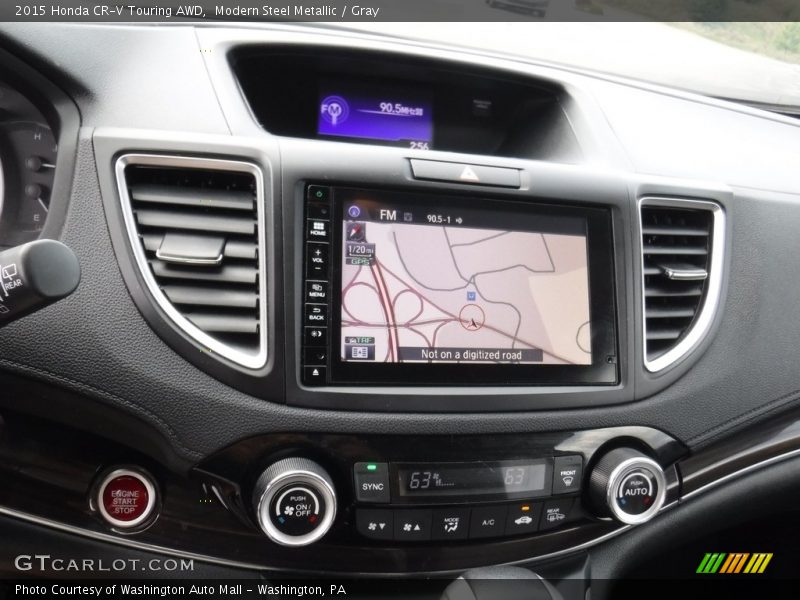 Modern Steel Metallic / Gray 2015 Honda CR-V Touring AWD