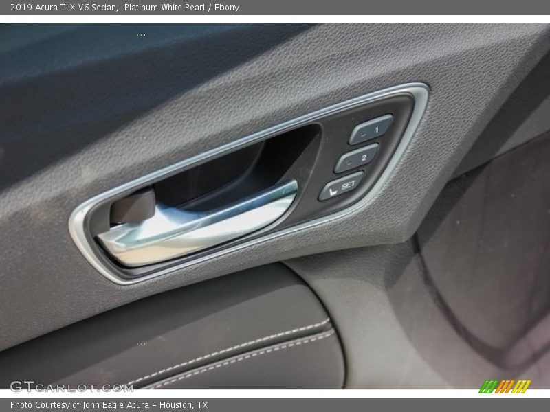 Platinum White Pearl / Ebony 2019 Acura TLX V6 Sedan