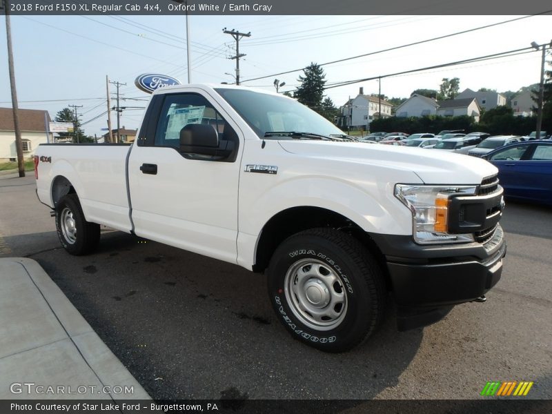 Oxford White / Earth Gray 2018 Ford F150 XL Regular Cab 4x4