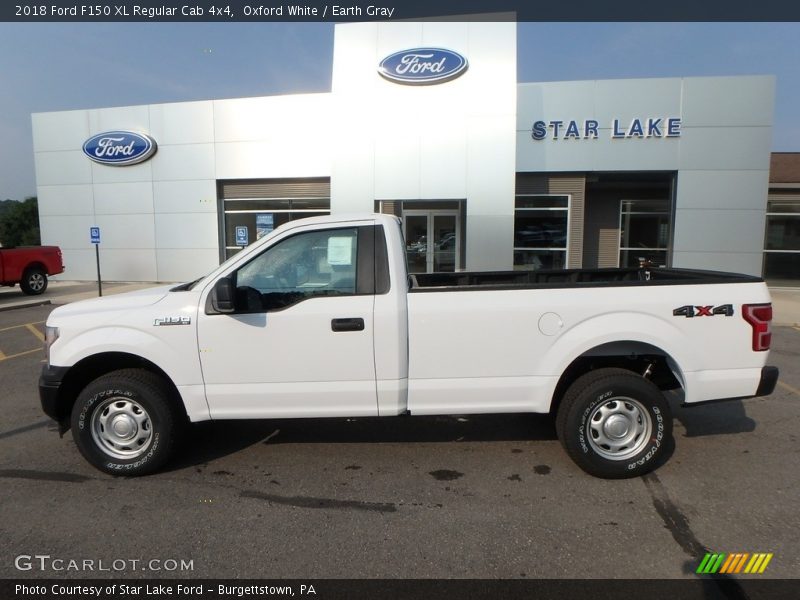 Oxford White / Earth Gray 2018 Ford F150 XL Regular Cab 4x4