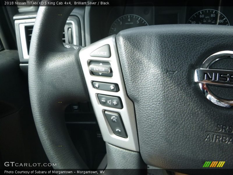 Brilliant Silver / Black 2018 Nissan TITAN XD S King Cab 4x4