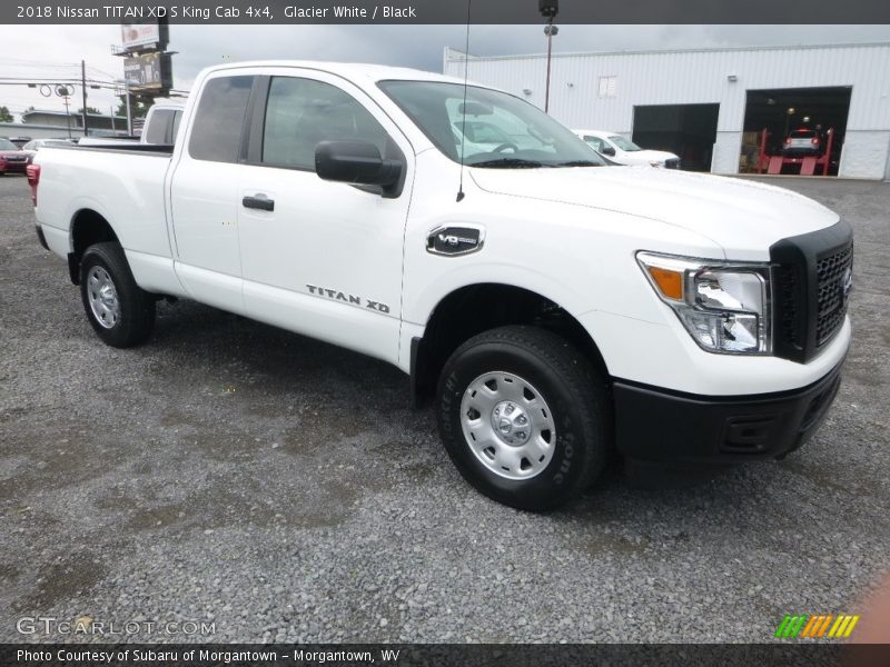 Glacier White / Black 2018 Nissan TITAN XD S King Cab 4x4