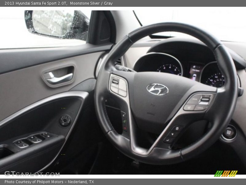 Moonstone Silver / Gray 2013 Hyundai Santa Fe Sport 2.0T