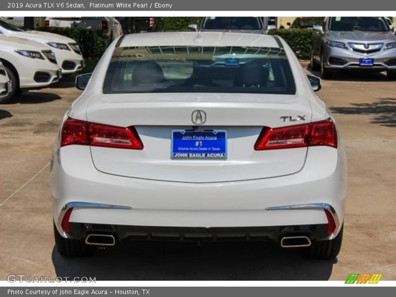 Platinum White Pearl / Ebony 2019 Acura TLX V6 Sedan