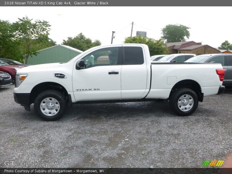 Glacier White / Black 2018 Nissan TITAN XD S King Cab 4x4