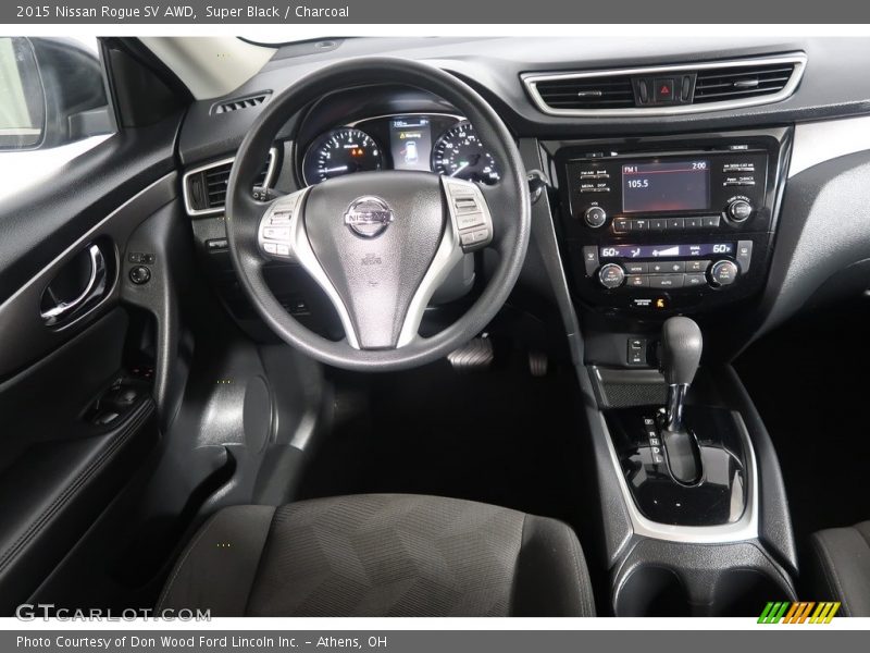 Super Black / Charcoal 2015 Nissan Rogue SV AWD