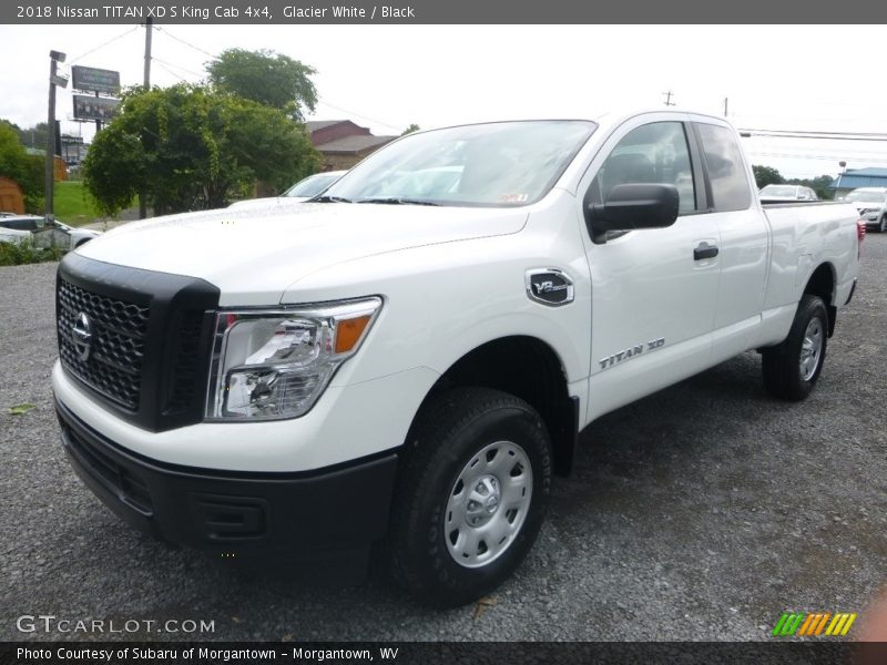 Glacier White / Black 2018 Nissan TITAN XD S King Cab 4x4