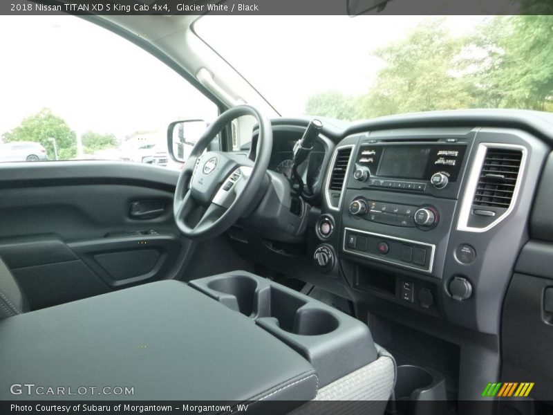Glacier White / Black 2018 Nissan TITAN XD S King Cab 4x4