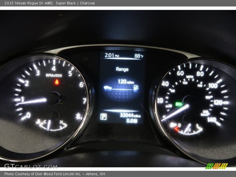 Super Black / Charcoal 2015 Nissan Rogue SV AWD