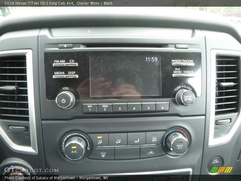 Glacier White / Black 2018 Nissan TITAN XD S King Cab 4x4