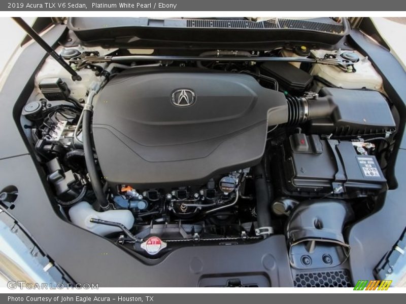 Platinum White Pearl / Ebony 2019 Acura TLX V6 Sedan