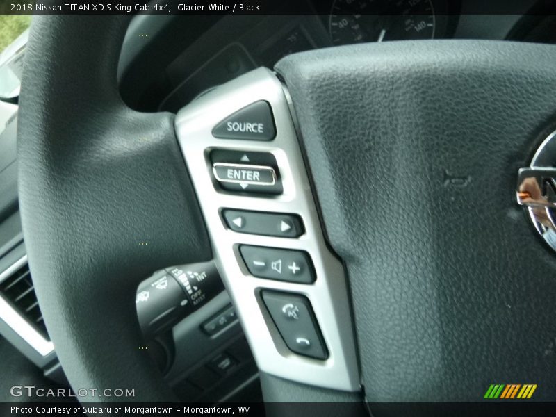 Glacier White / Black 2018 Nissan TITAN XD S King Cab 4x4