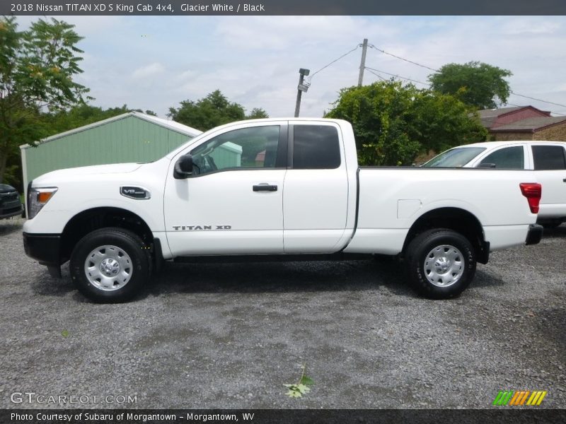 Glacier White / Black 2018 Nissan TITAN XD S King Cab 4x4