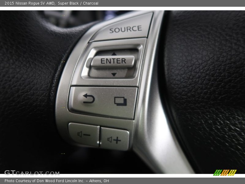Super Black / Charcoal 2015 Nissan Rogue SV AWD