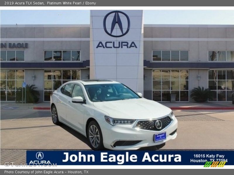 Platinum White Pearl / Ebony 2019 Acura TLX Sedan