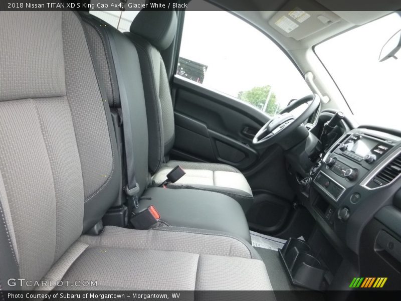 Glacier White / Black 2018 Nissan TITAN XD S King Cab 4x4