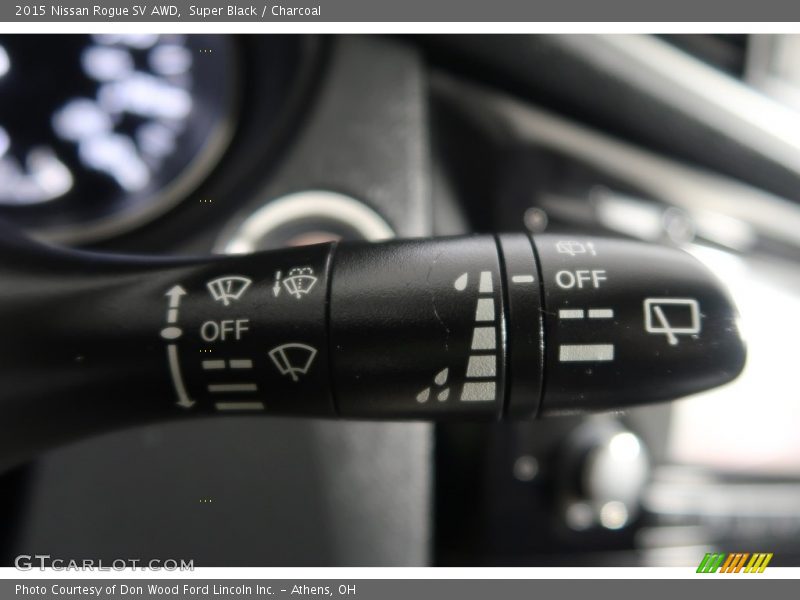 Super Black / Charcoal 2015 Nissan Rogue SV AWD