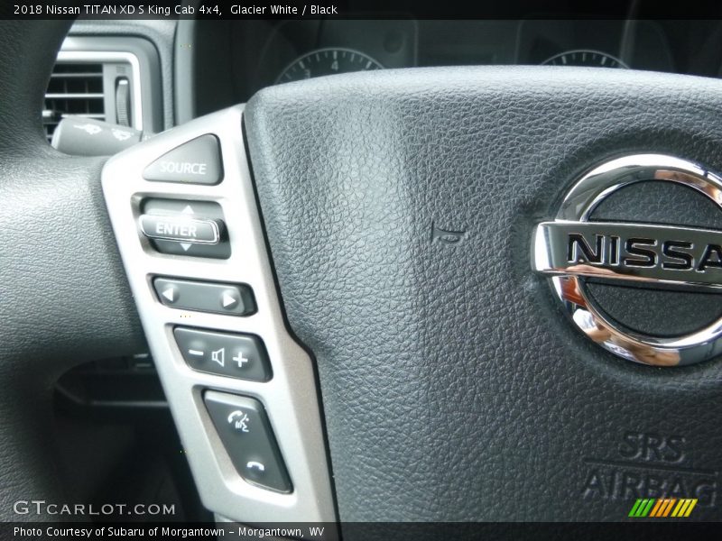 Glacier White / Black 2018 Nissan TITAN XD S King Cab 4x4