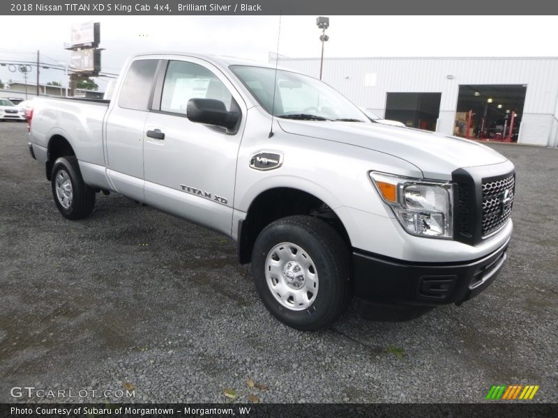 Brilliant Silver / Black 2018 Nissan TITAN XD S King Cab 4x4