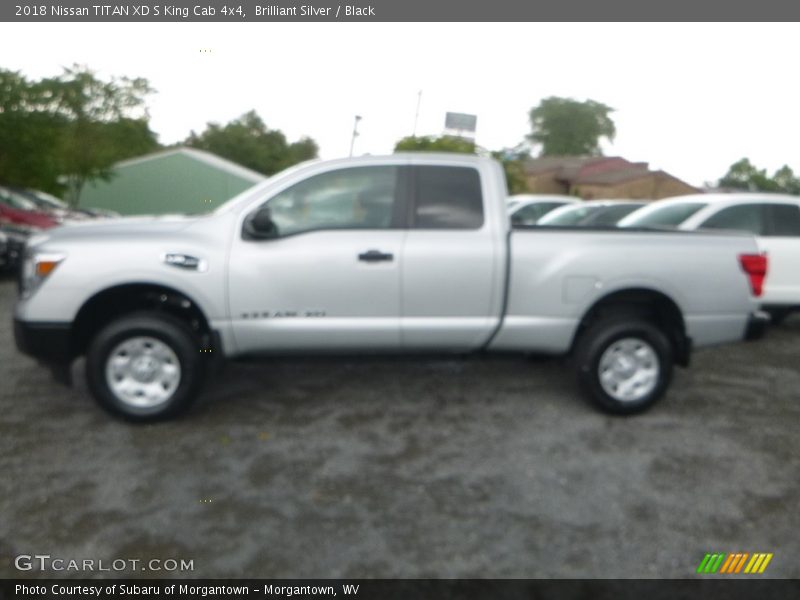 Brilliant Silver / Black 2018 Nissan TITAN XD S King Cab 4x4