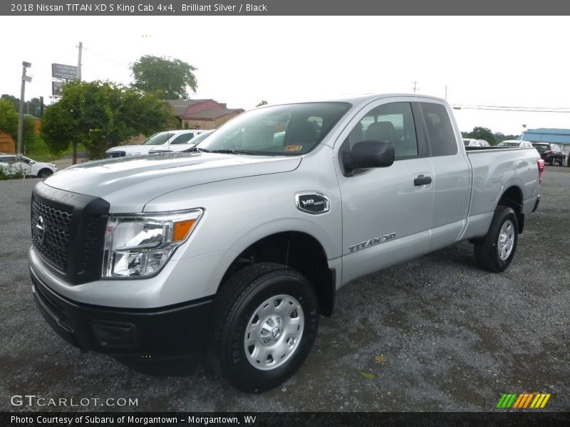 Brilliant Silver / Black 2018 Nissan TITAN XD S King Cab 4x4