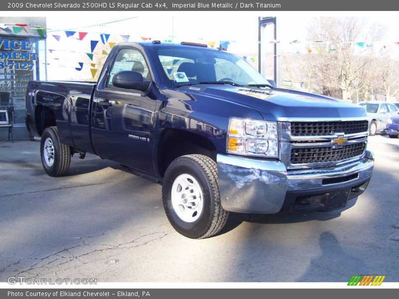Imperial Blue Metallic / Dark Titanium 2009 Chevrolet Silverado 2500HD LS Regular Cab 4x4