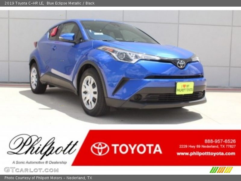 Blue Eclipse Metallic / Black 2019 Toyota C-HR LE