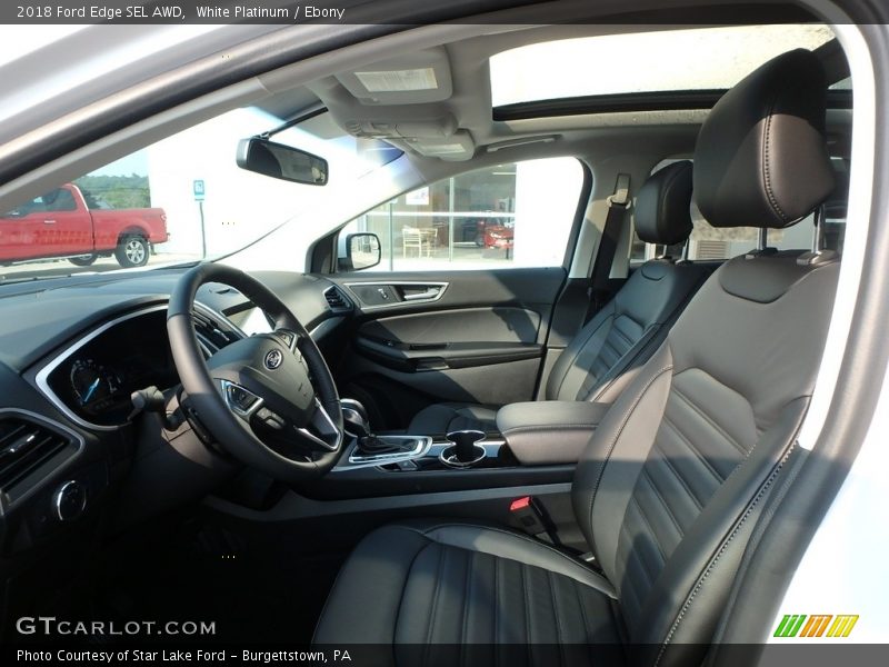 White Platinum / Ebony 2018 Ford Edge SEL AWD
