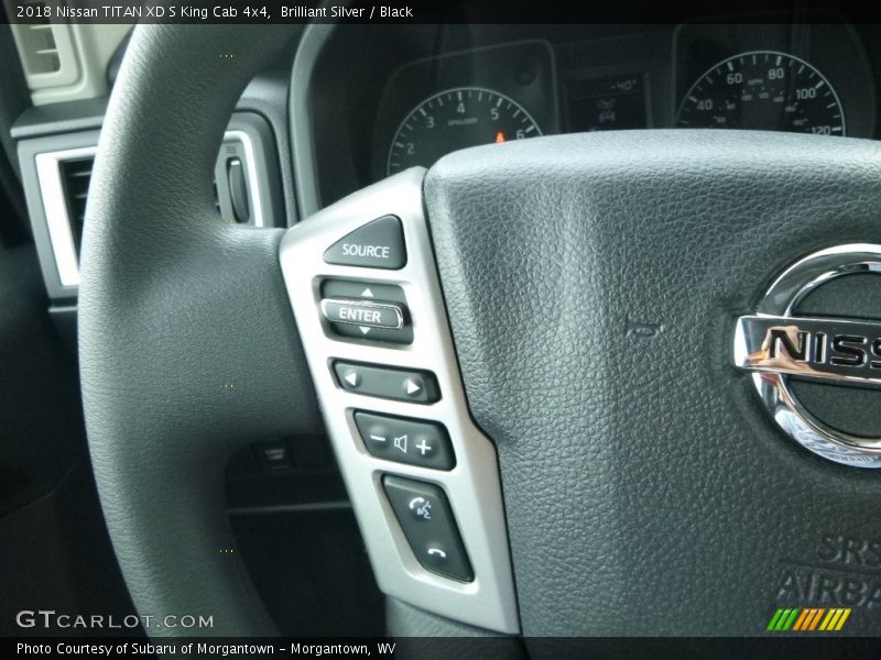 Brilliant Silver / Black 2018 Nissan TITAN XD S King Cab 4x4