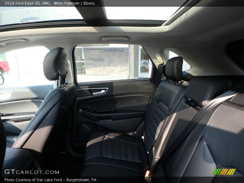 White Platinum / Ebony 2018 Ford Edge SEL AWD