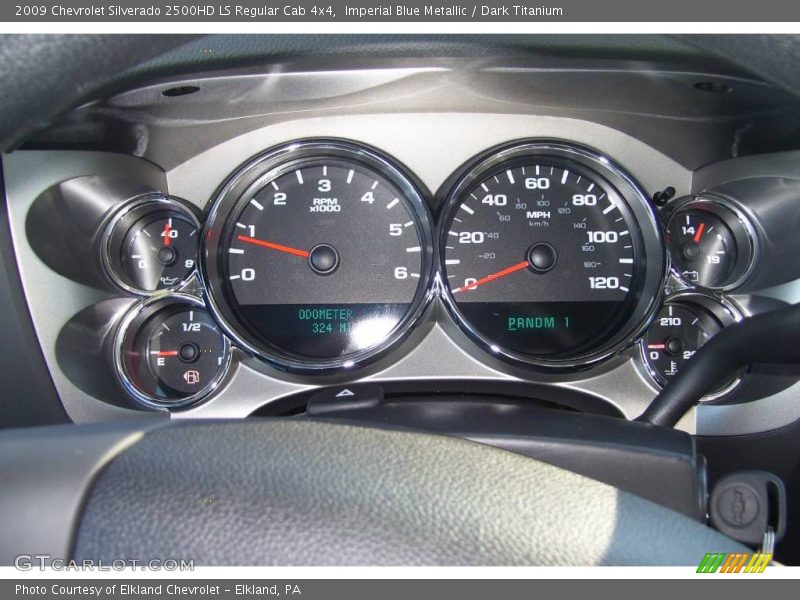 Imperial Blue Metallic / Dark Titanium 2009 Chevrolet Silverado 2500HD LS Regular Cab 4x4