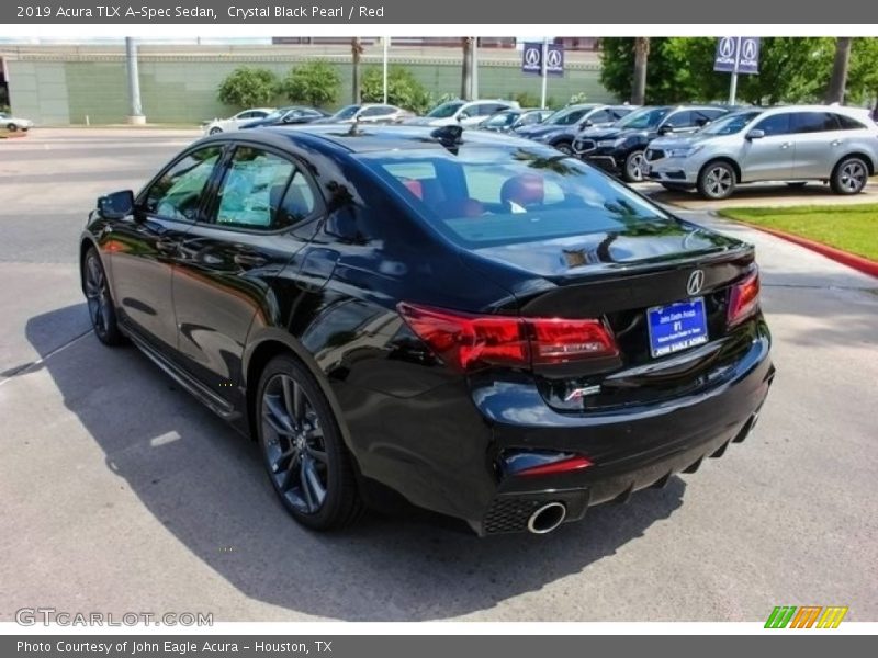 Crystal Black Pearl / Red 2019 Acura TLX A-Spec Sedan