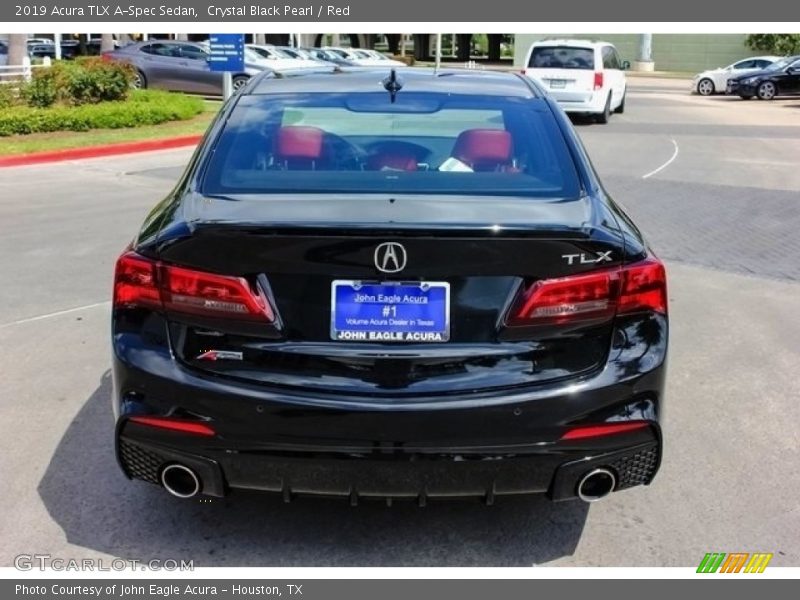 Crystal Black Pearl / Red 2019 Acura TLX A-Spec Sedan