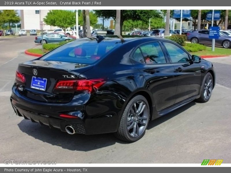 Crystal Black Pearl / Red 2019 Acura TLX A-Spec Sedan