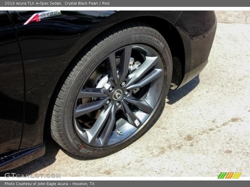 Crystal Black Pearl / Red 2019 Acura TLX A-Spec Sedan
