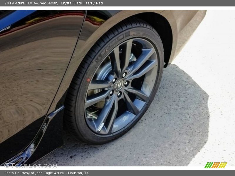 Crystal Black Pearl / Red 2019 Acura TLX A-Spec Sedan