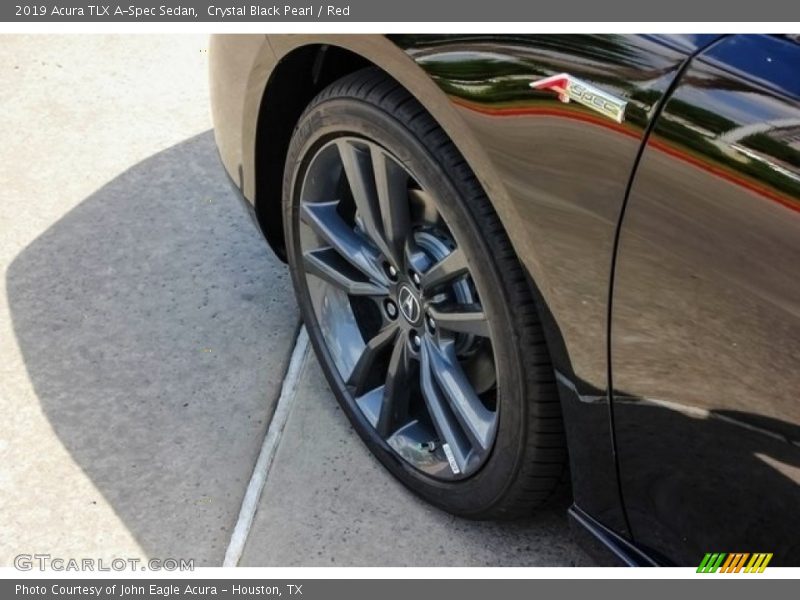 Crystal Black Pearl / Red 2019 Acura TLX A-Spec Sedan