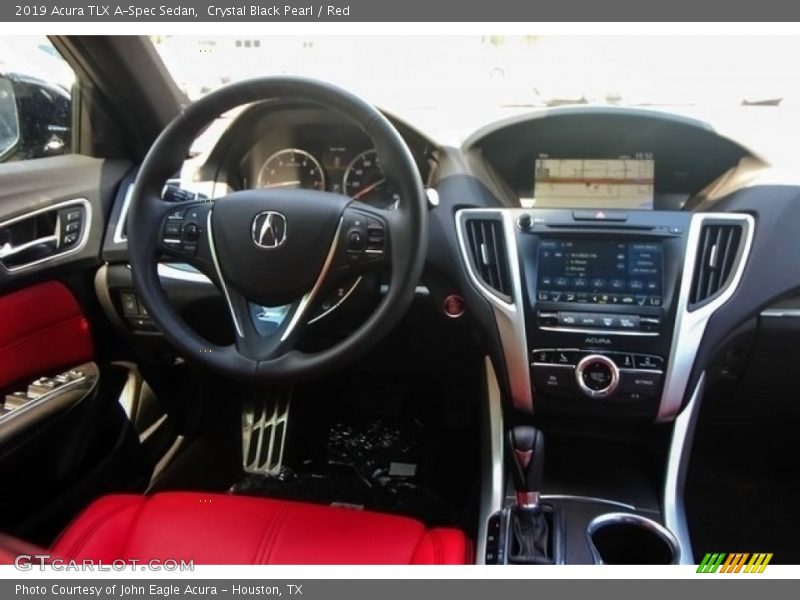 Crystal Black Pearl / Red 2019 Acura TLX A-Spec Sedan
