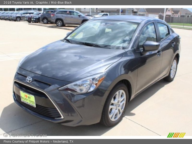 Graphite / Mid-Blue Black 2018 Toyota Yaris iA