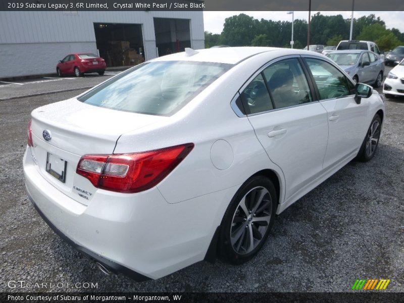 Crystal White Pearl / Slate Black 2019 Subaru Legacy 3.6R Limited