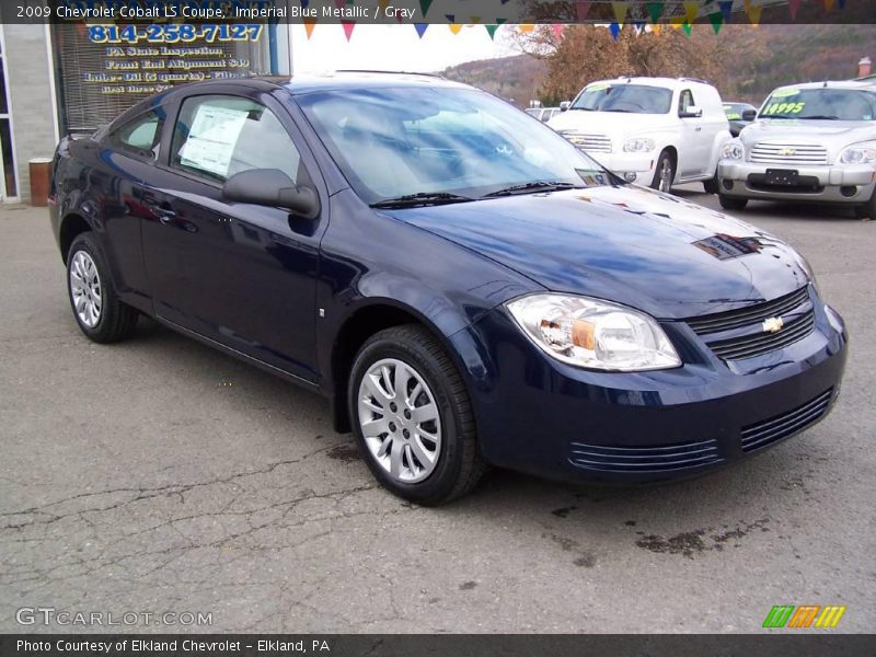 Imperial Blue Metallic / Gray 2009 Chevrolet Cobalt LS Coupe