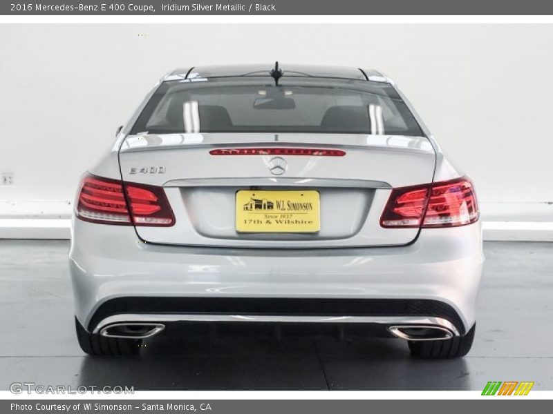 Iridium Silver Metallic / Black 2016 Mercedes-Benz E 400 Coupe