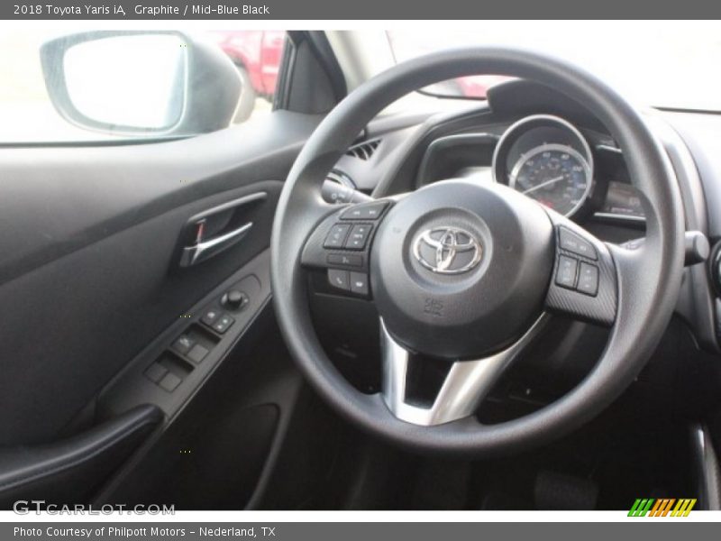 Graphite / Mid-Blue Black 2018 Toyota Yaris iA