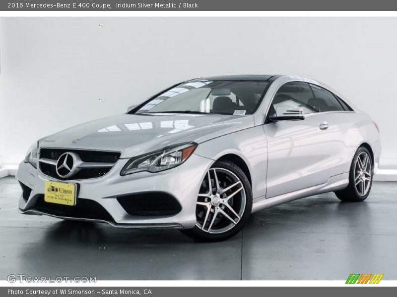 Iridium Silver Metallic / Black 2016 Mercedes-Benz E 400 Coupe