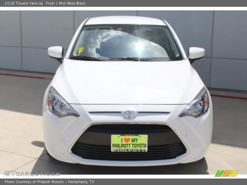 Frost / Mid-Blue Black 2018 Toyota Yaris iA