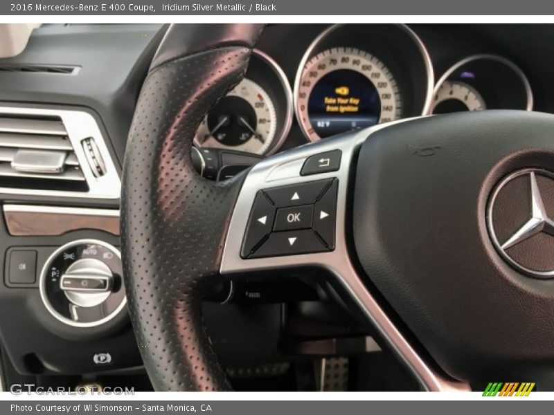 Iridium Silver Metallic / Black 2016 Mercedes-Benz E 400 Coupe